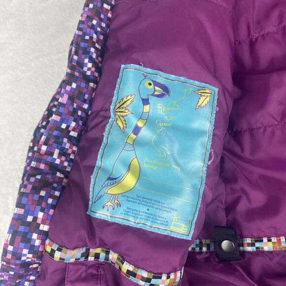 Burton Jacket Girls Medium Purple winter Snowboard Ski Full Zip Hooded Outdoors - Picture 8 of 11
